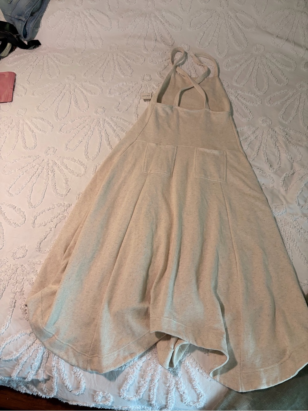 Free People Cream Maxi Tank Dress with Square Neckline - Picture 10 of 13